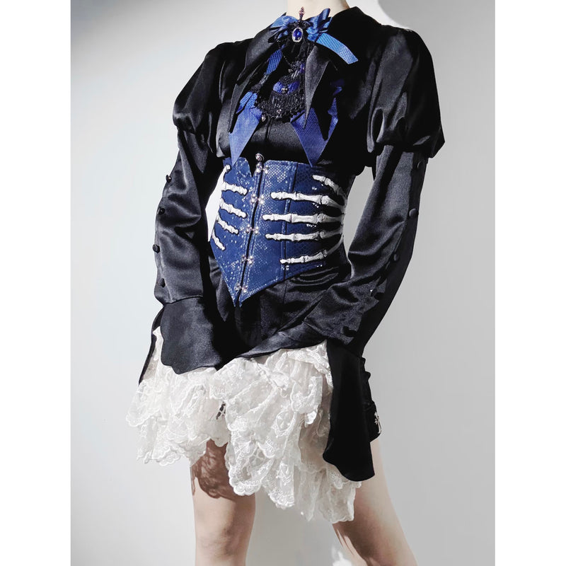 手骨の標本コルセット - Navy[2026年5月上旬-6月上旬発送予定