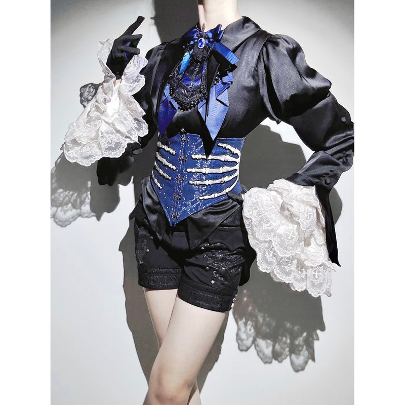 手骨の標本コルセット - Navy[2026年5月上旬-6月上旬発送予定
