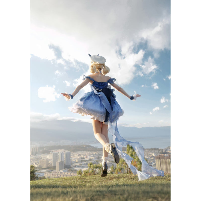 紺青の銀河の刺繍ジャンパースカート[2026年5月下旬-6月下旬発送予定