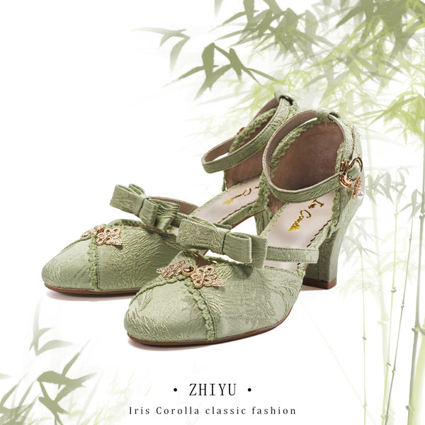 Court Lady Round Toe Heel Pump - Bamboo[2025年7月上旬-8月上旬発送予定]