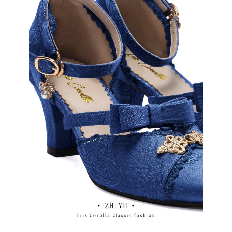 Court Lady Round Toe Heel Pump - Cobalt[2025年7月上旬-8月上旬発送予定]