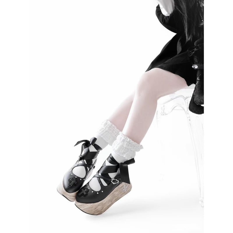 ドールなお嬢様のロッキンホースシューズ - Black[2025年8月上旬-8月下旬発送予定]