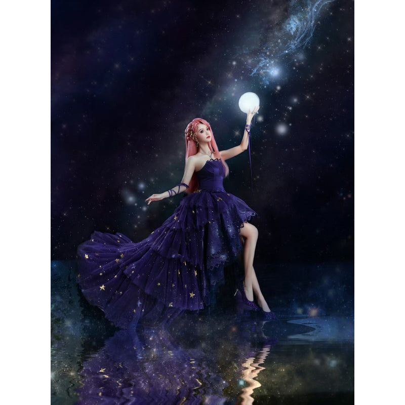 星降る夜に誘うトップスとチュールスカート - Dark Purple[2025年8月下旬-9月中旬発送予定]