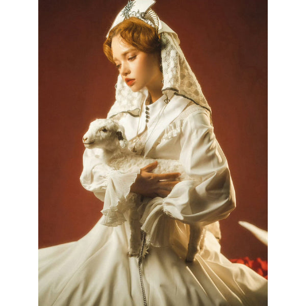 守望者の修道女ワンピースとアクセサリー - White[2025年9月上旬-9月下旬発送予定]