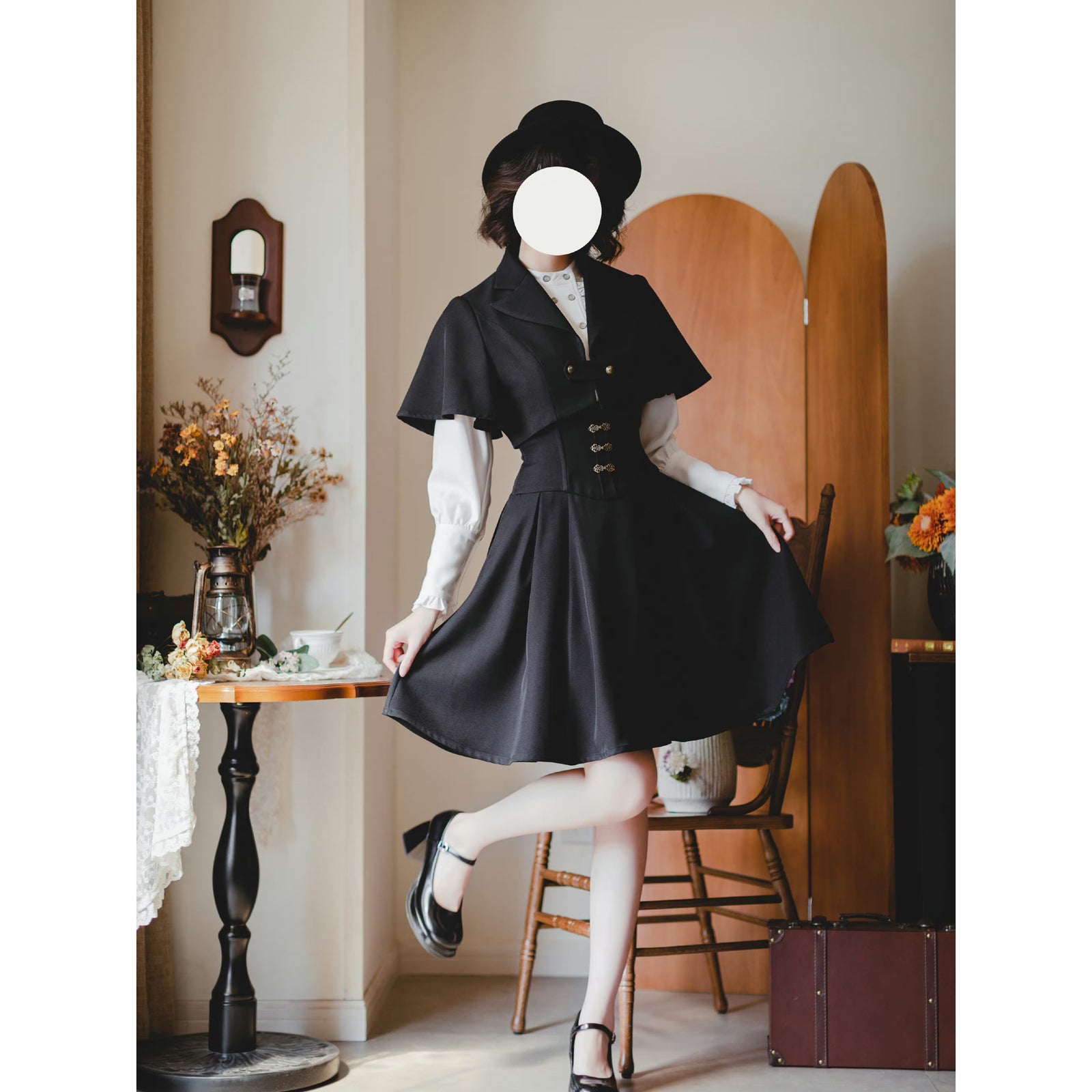 英国のお嬢様のボレロジャケット（ブラック） – ManusMachina