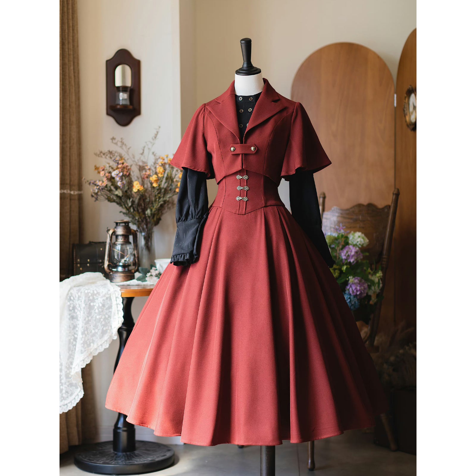 レア物 バラ色の暮し Rose Life ベロアジャケット ボルドー レア物