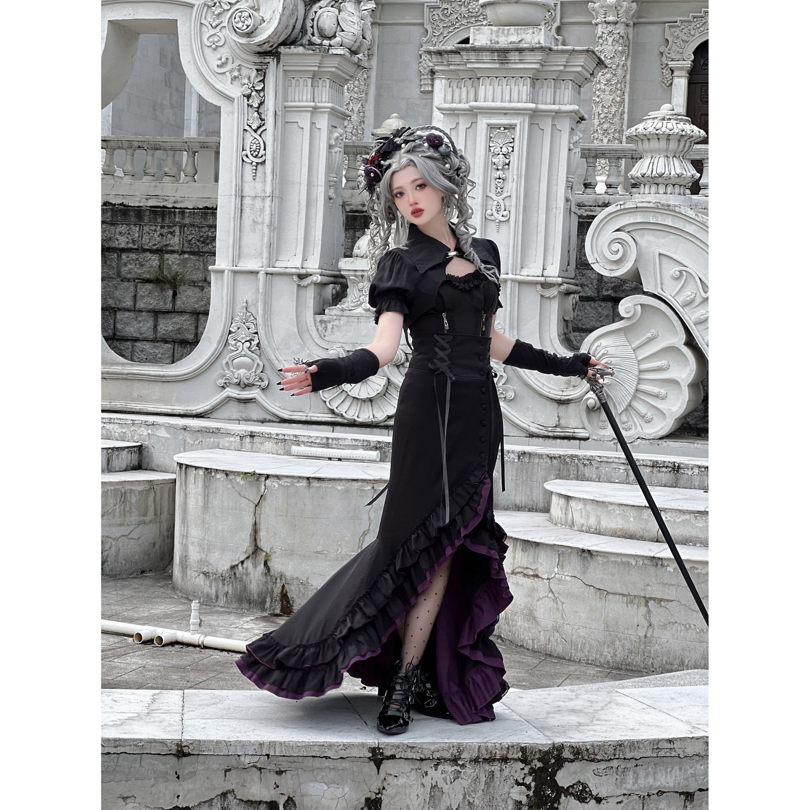 フィッシュテールスカート フィッシュテール×ジップスカート | レディース服・レディース