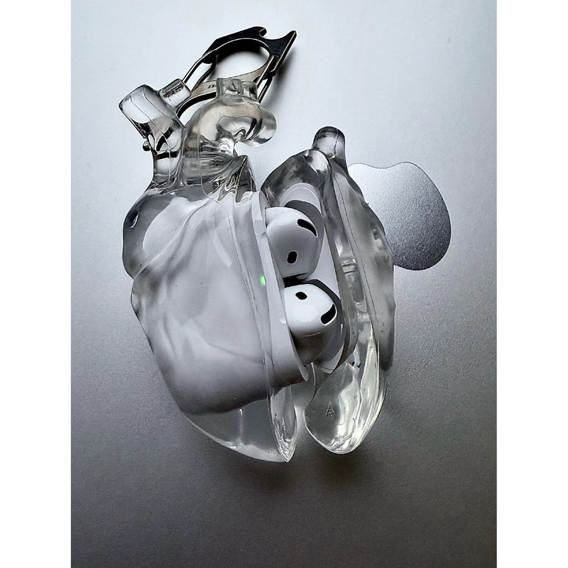 Heart AirPods Case - Clear