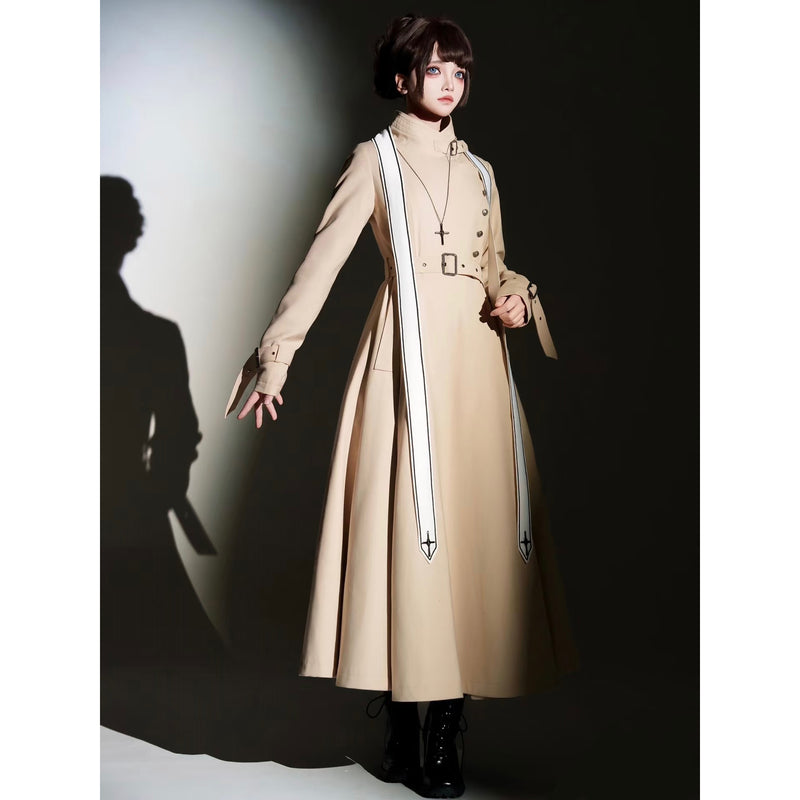 公爵貴族のロングトレンチコート - Beige[2025年11月中旬-12月中旬発送予定]