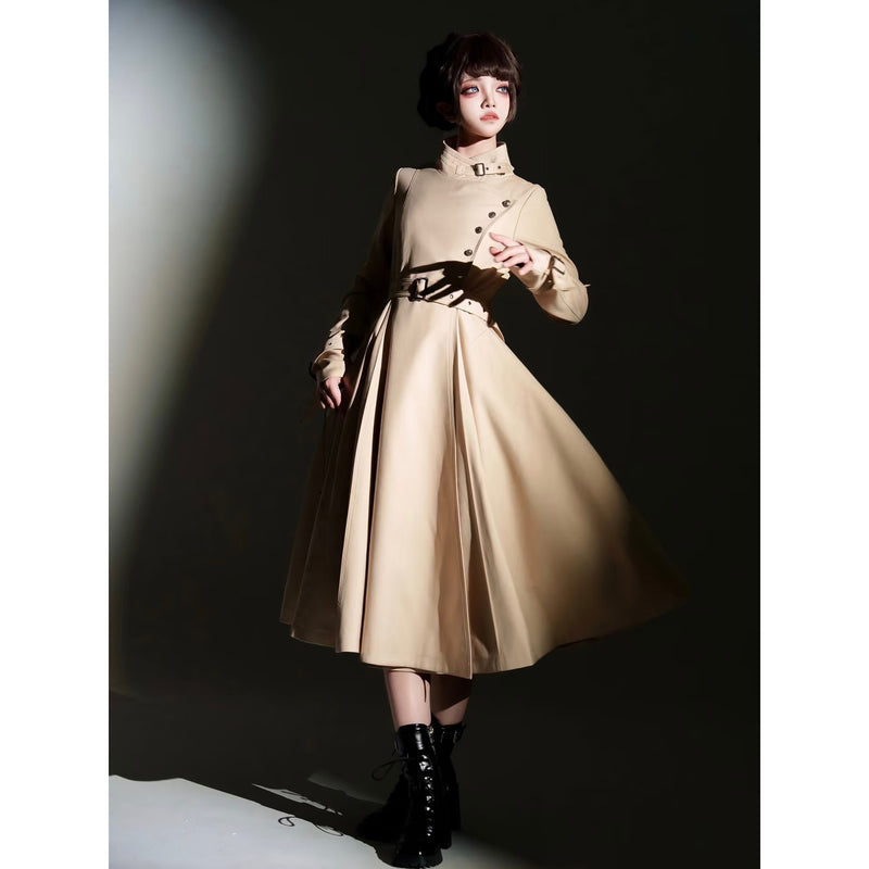 公爵貴族のロングトレンチコート - Beige[2025年11月中旬-12月中旬発送予定]