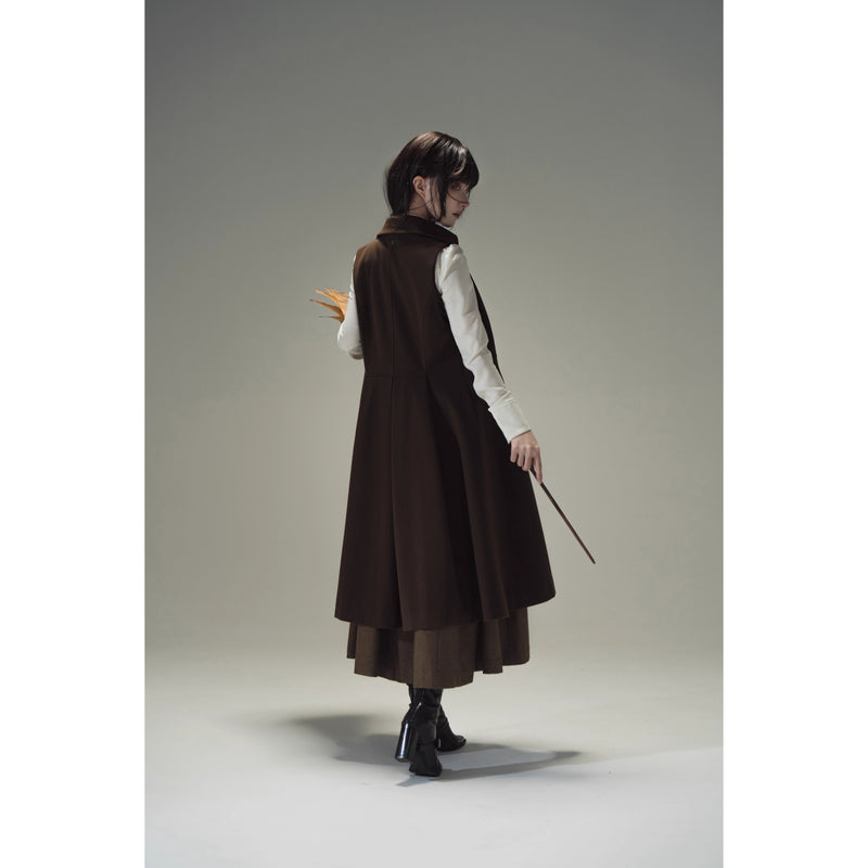 Wizarding World British Cape Long Coat - Brown[2025年12月中旬-2026年1月中旬発送予定]