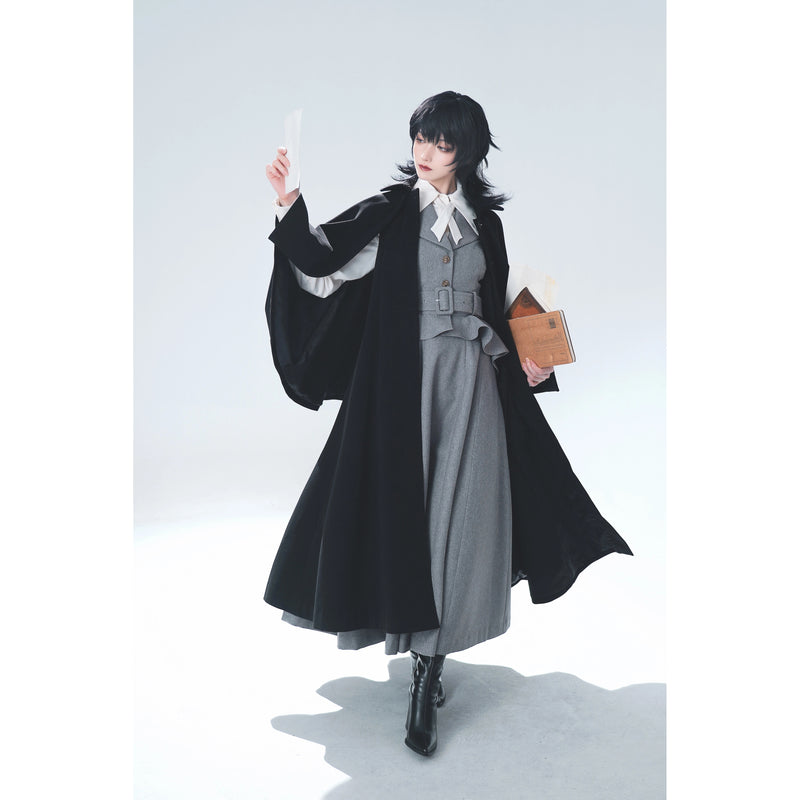Wizarding World British Cape Long Coat - Black[2025年12月中旬-2026年1月中旬発送予定]