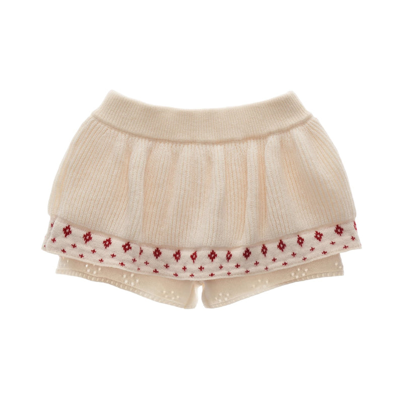 Star and Floral Knit Sweater and Shorts