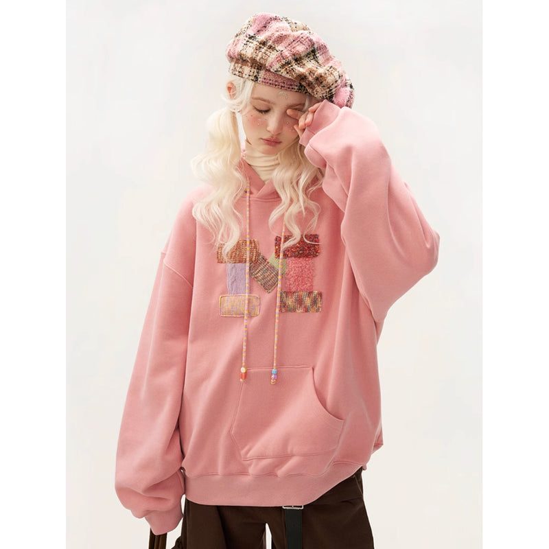 Patchwork Embroidered Hoodie