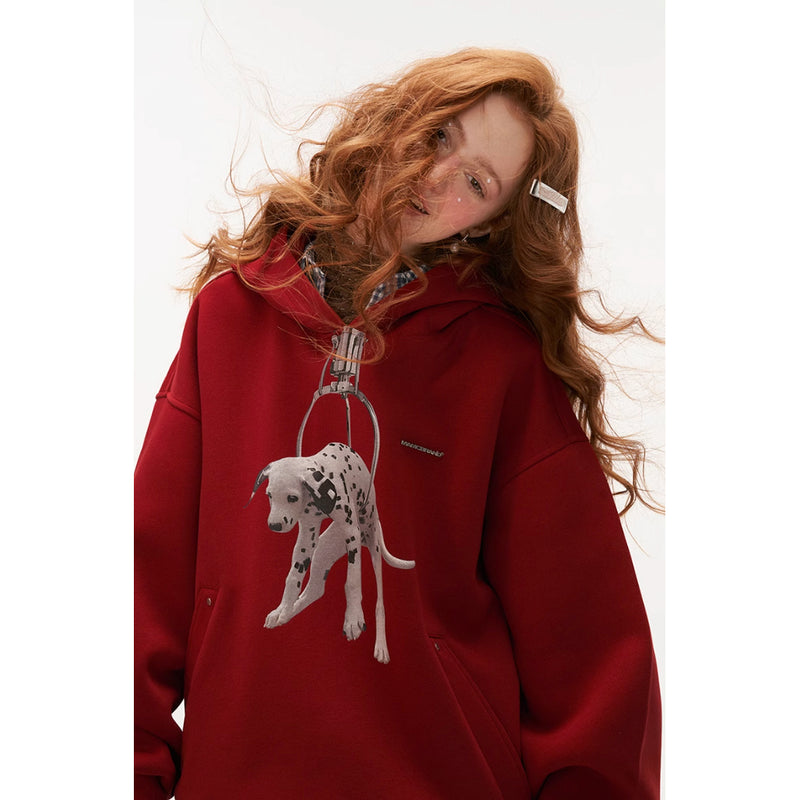 Wire Armed Dalmatian Hoodie