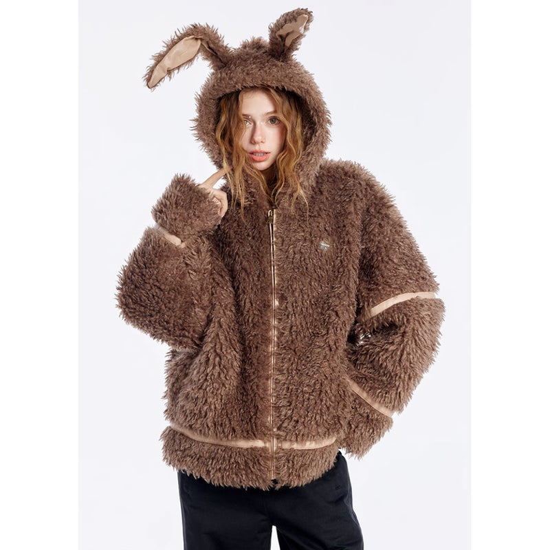 Cute Rabbit Hooded Jacket