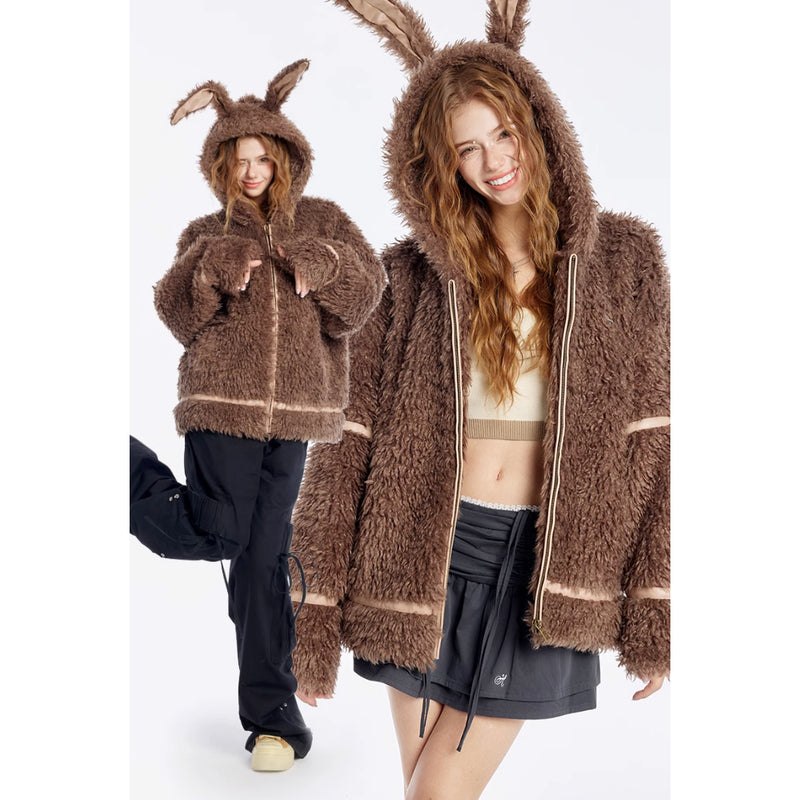 Cute Rabbit Hooded Jacket