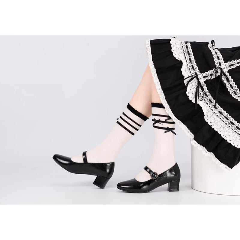 Black Daily Mary Jane Pumps[2025年6月中旬-7月中旬発送予定]