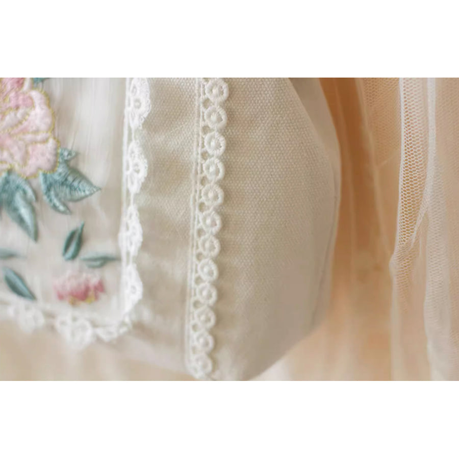 牡丹の花の刺繍がま口バッグ – ManusMachina