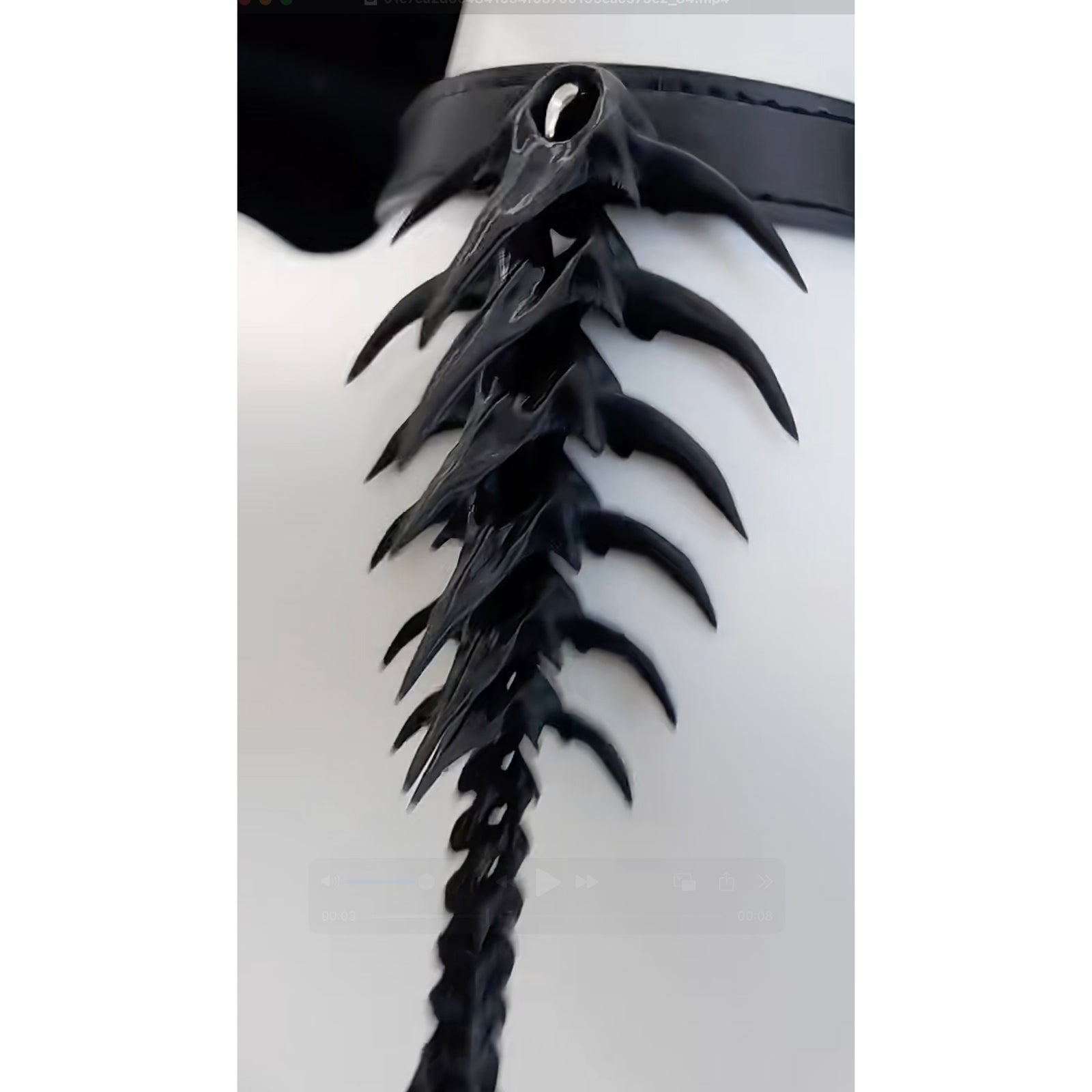 脊椎チョーカー（Black） – ManusMachina