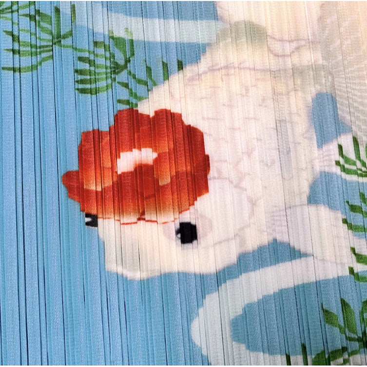金魚椿と水草のワンピース
