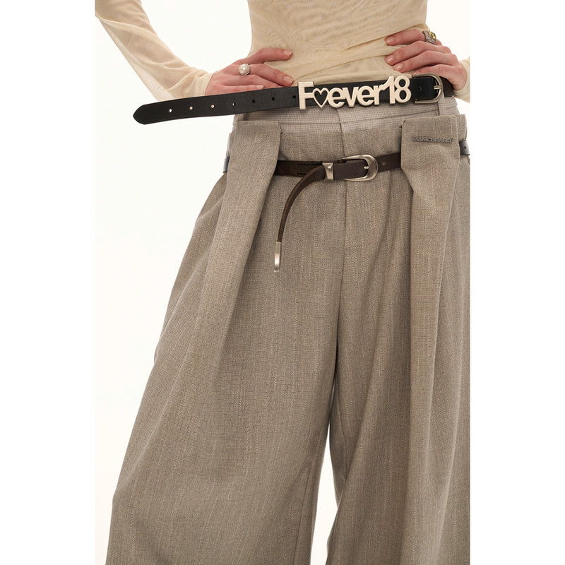 Glen Plaid Wide Pants