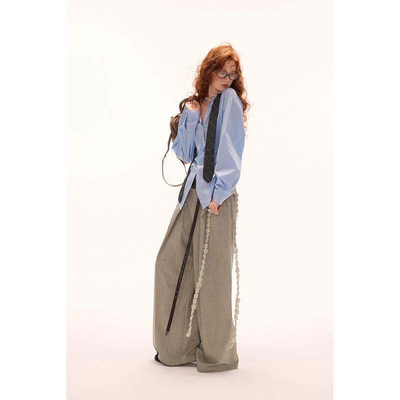 Glen Plaid Wide Pants