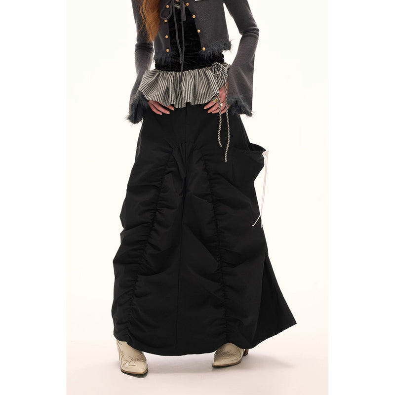 Asymmetrical Casual Long Skirt