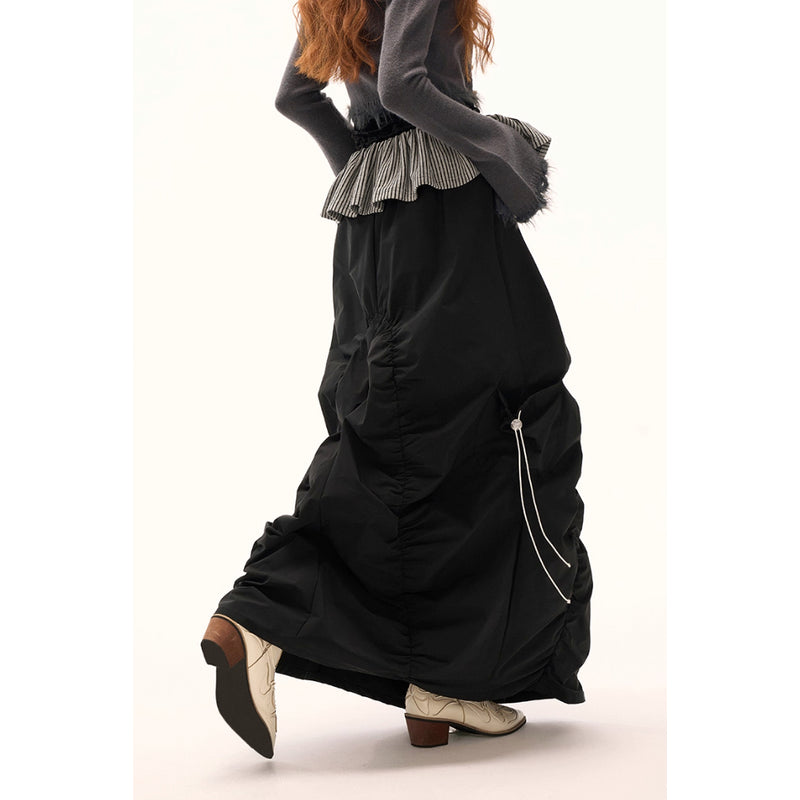 Asymmetrical Casual Long Skirt