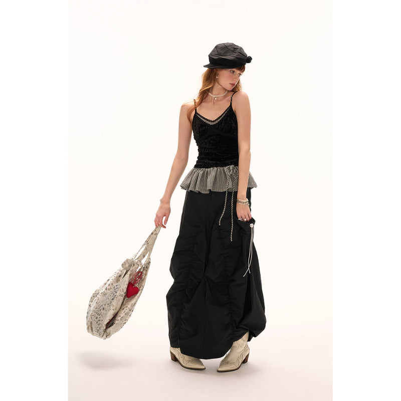 Asymmetrical Casual Long Skirt