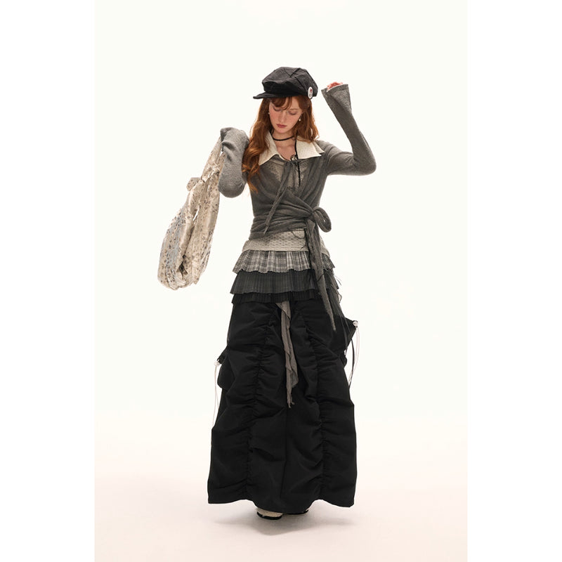 Asymmetrical Casual Long Skirt