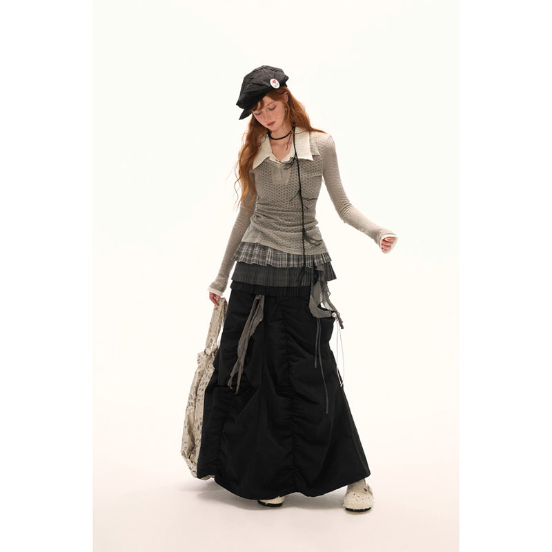 Asymmetrical Casual Long Skirt