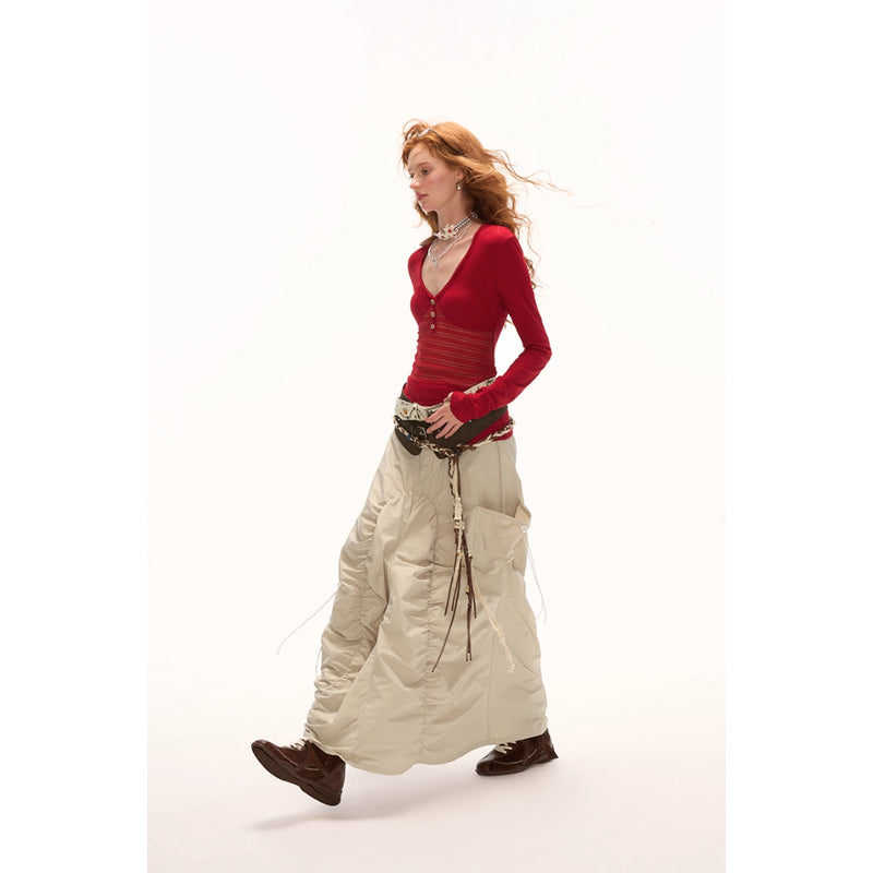 Switching Openwork Tight Top