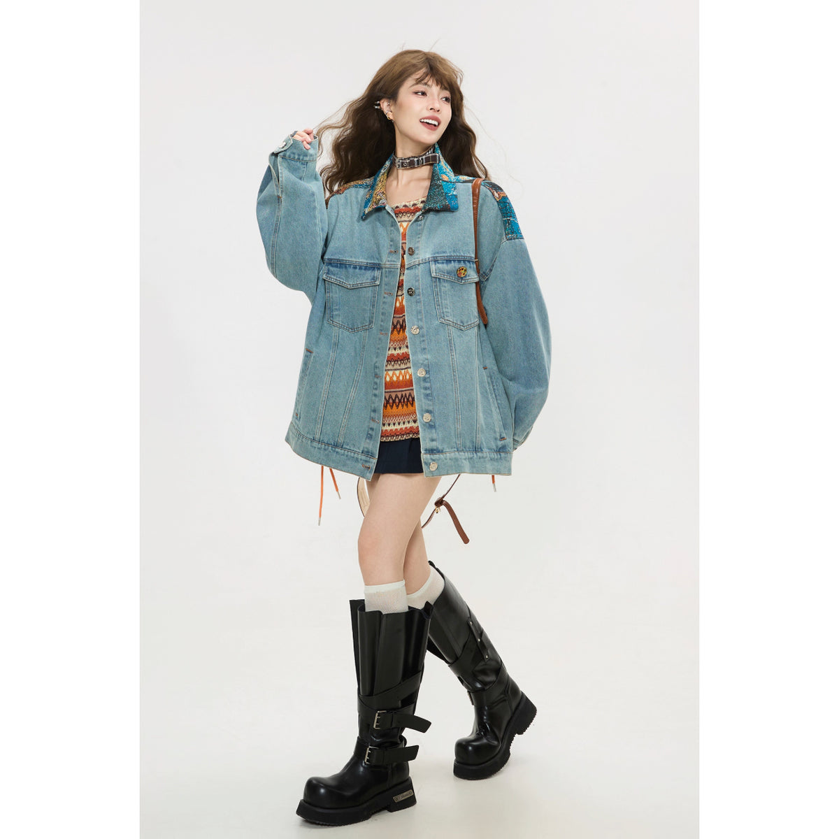 西洋画家の油彩画デニムジャケット – ManusMachina