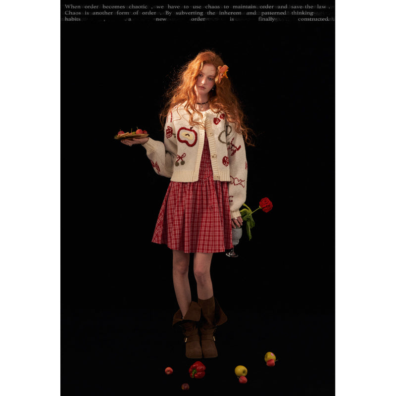Apple and Cherry Knit Cardigan
