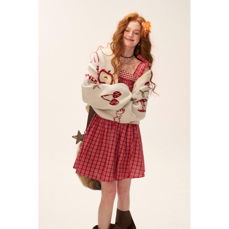 Apple and Cherry Knit Cardigan