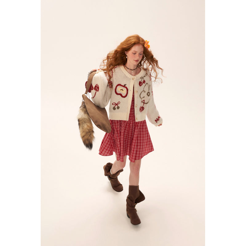 Apple and Cherry Knit Cardigan