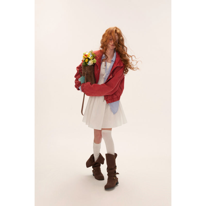 Stand Collar Short Work Jacket