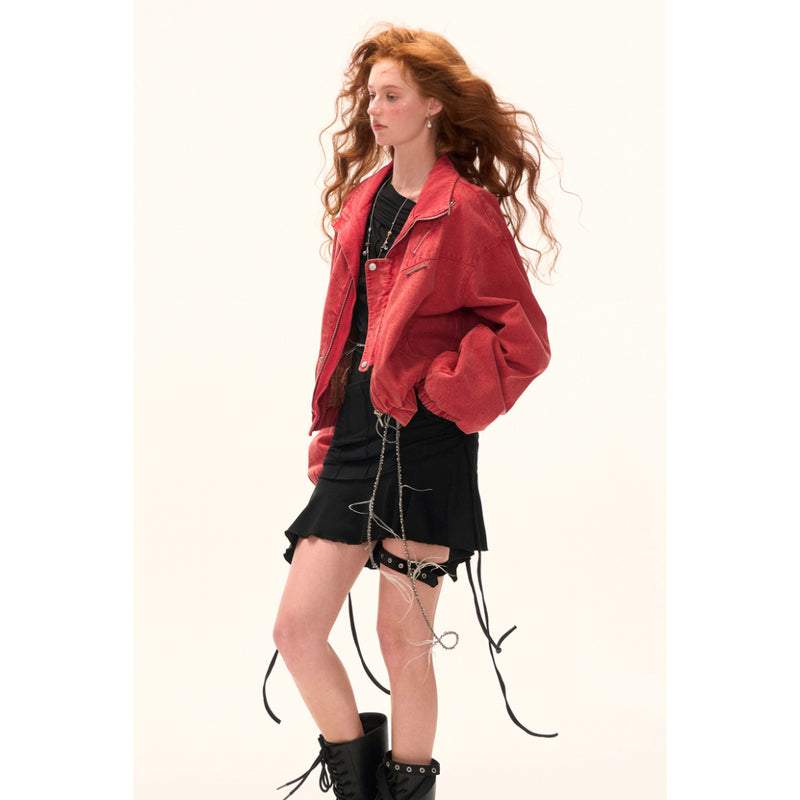 Stand Collar Short Work Jacket