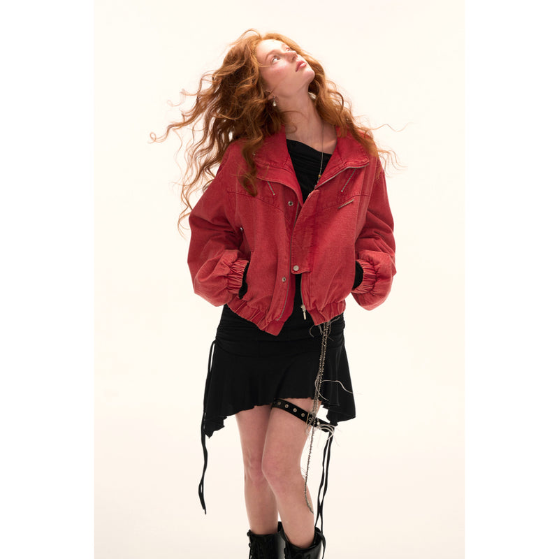 Stand Collar Short Work Jacket