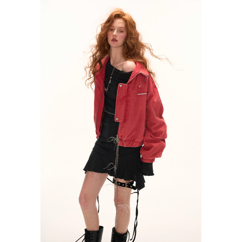 Stand Collar Short Work Jacket