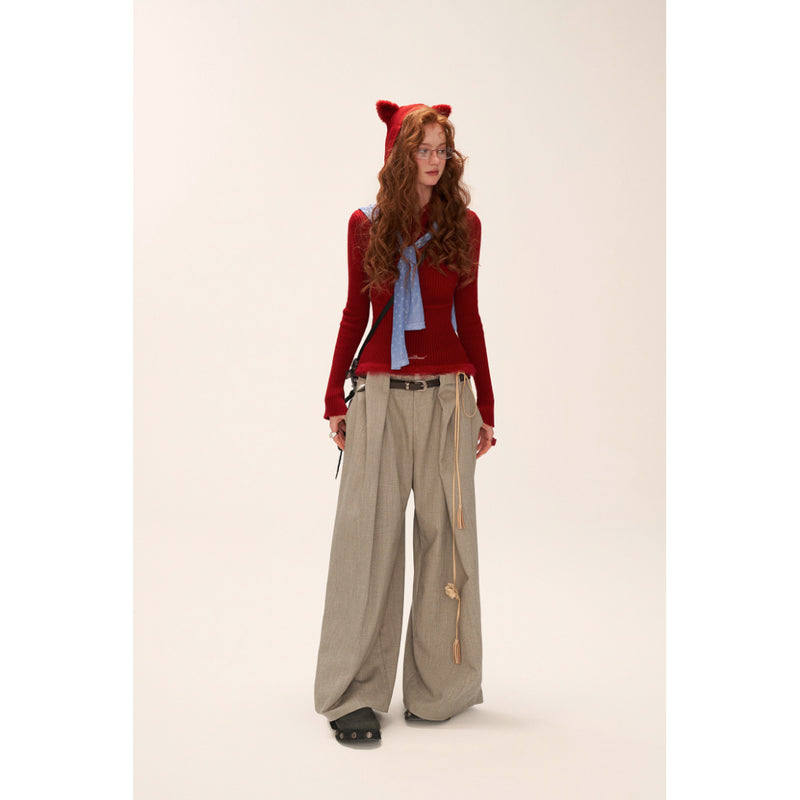 Cat Ear Hood Knit Sweater