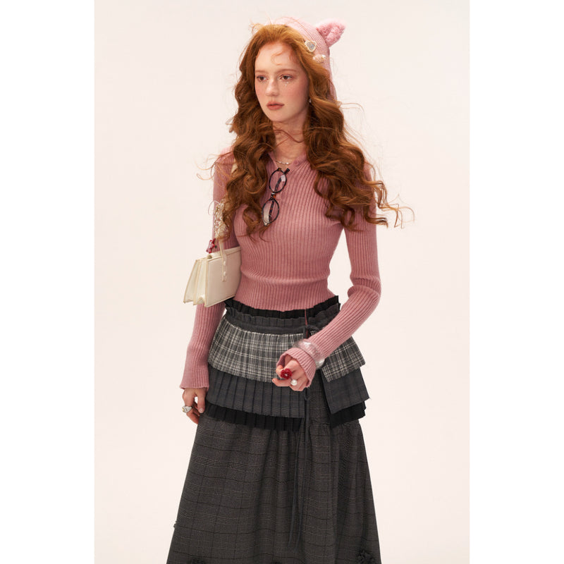 Cat Ear Hood Knit Sweater
