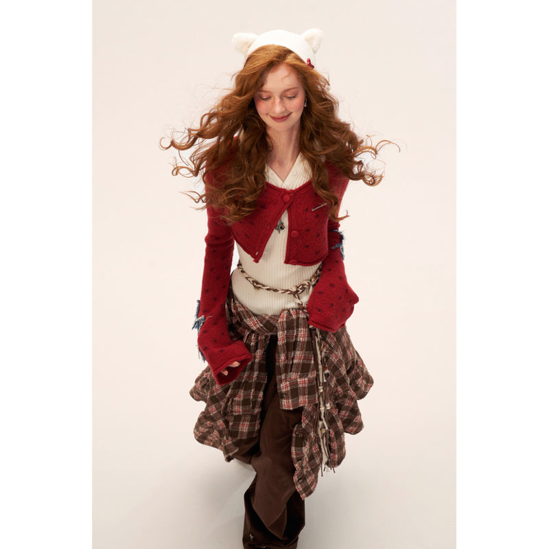 Cat Ear Hood Knit Sweater