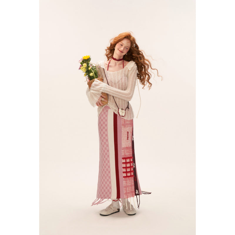 Milky White Hoodie Knit Top