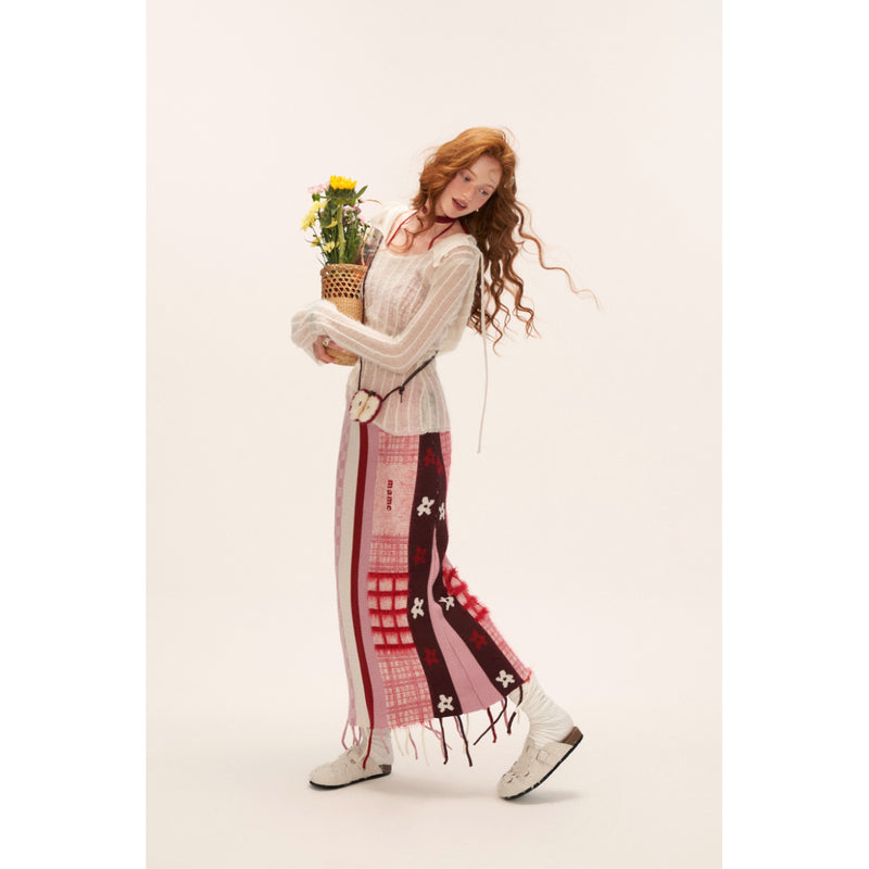 Milky White Hoodie Knit Top