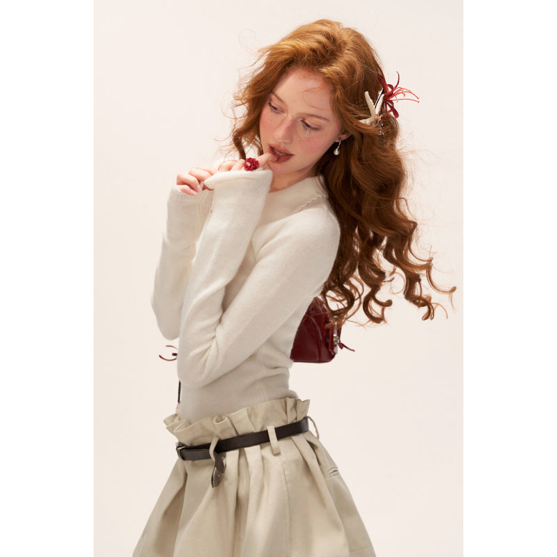 Star Pattern Knit Top and Knit Polo Top