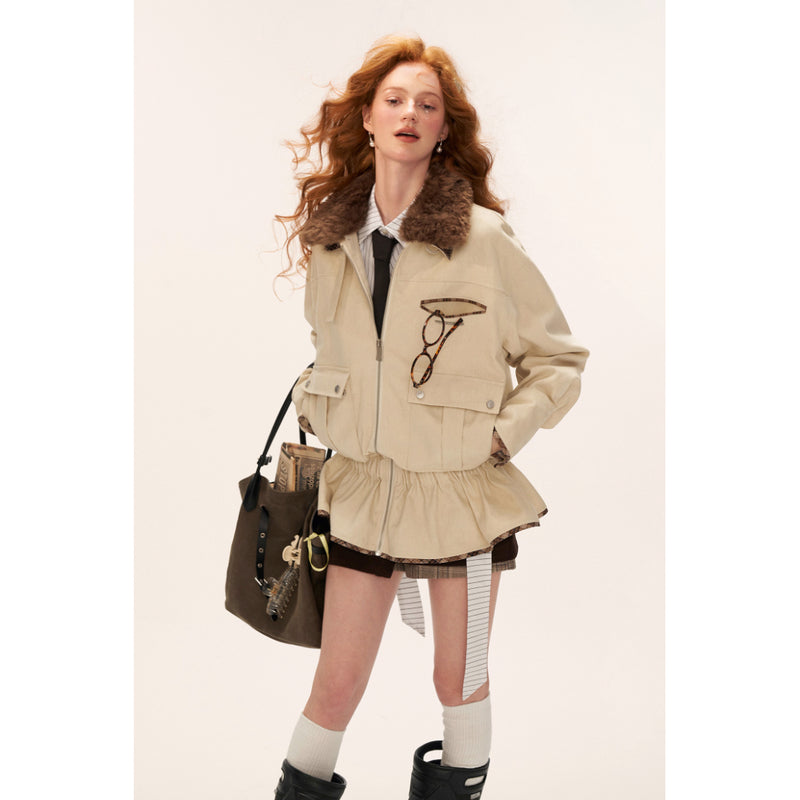 Classic Peplum Military Jacket