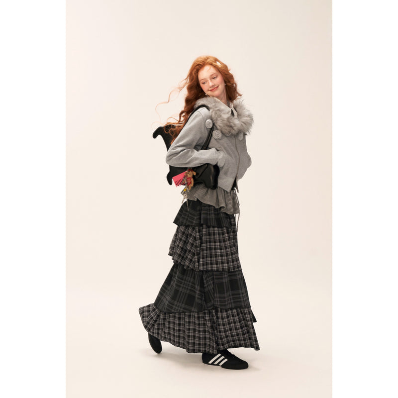 Rose Flower Zip-up Sweat Jacket