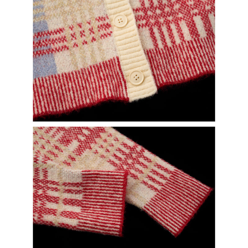 Pony and Check Cardigan Jacket